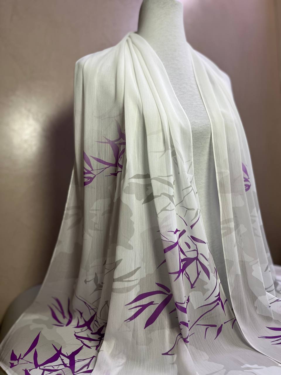 Crepon Hijab Mit Muster