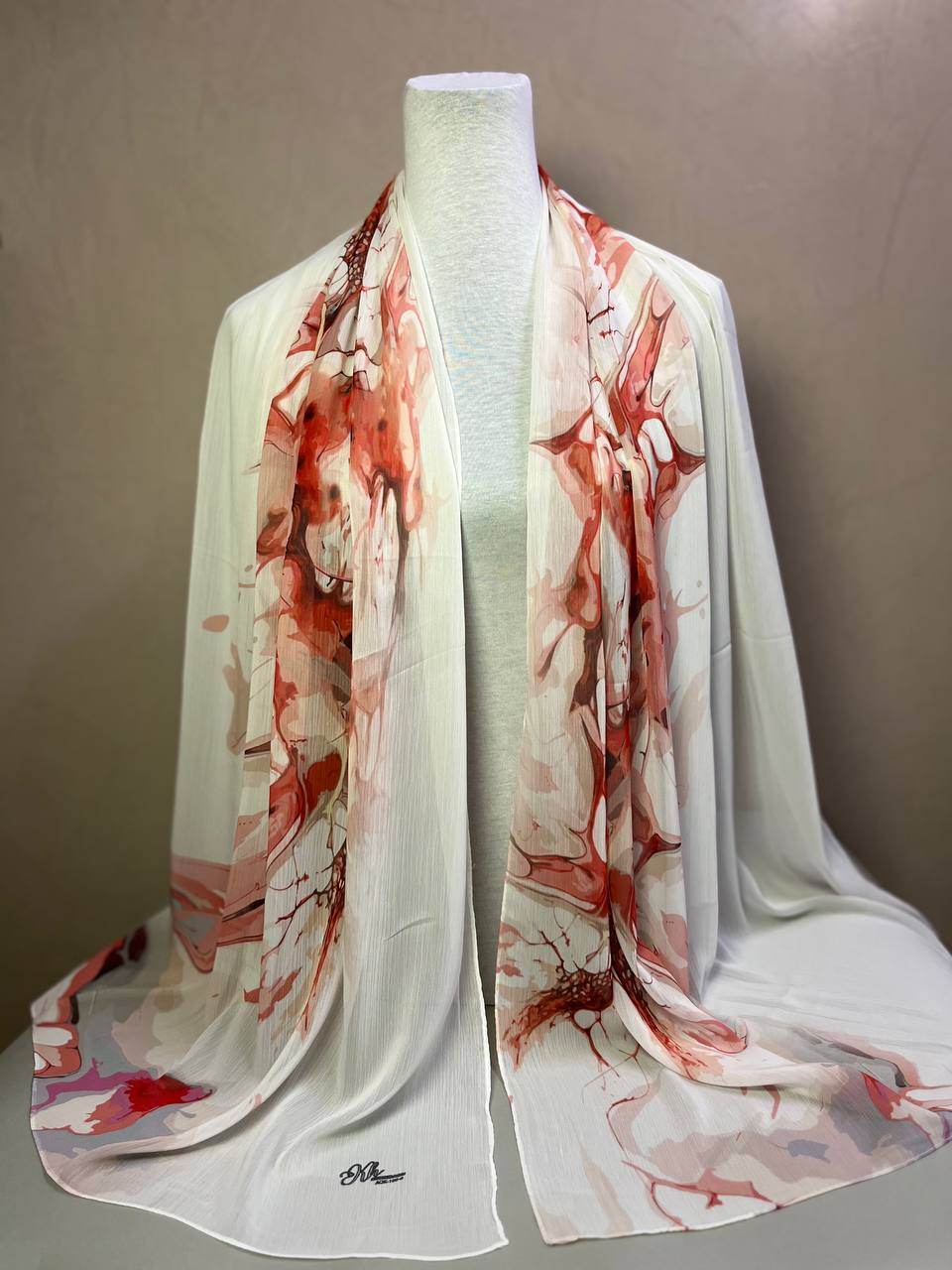 Crepon Hijab Mit Muster