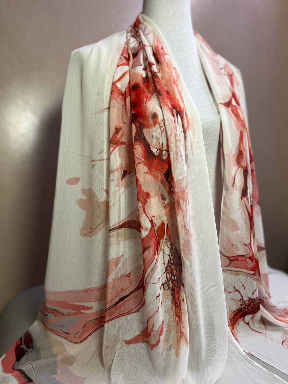 Crepon Hijab Mit Muster