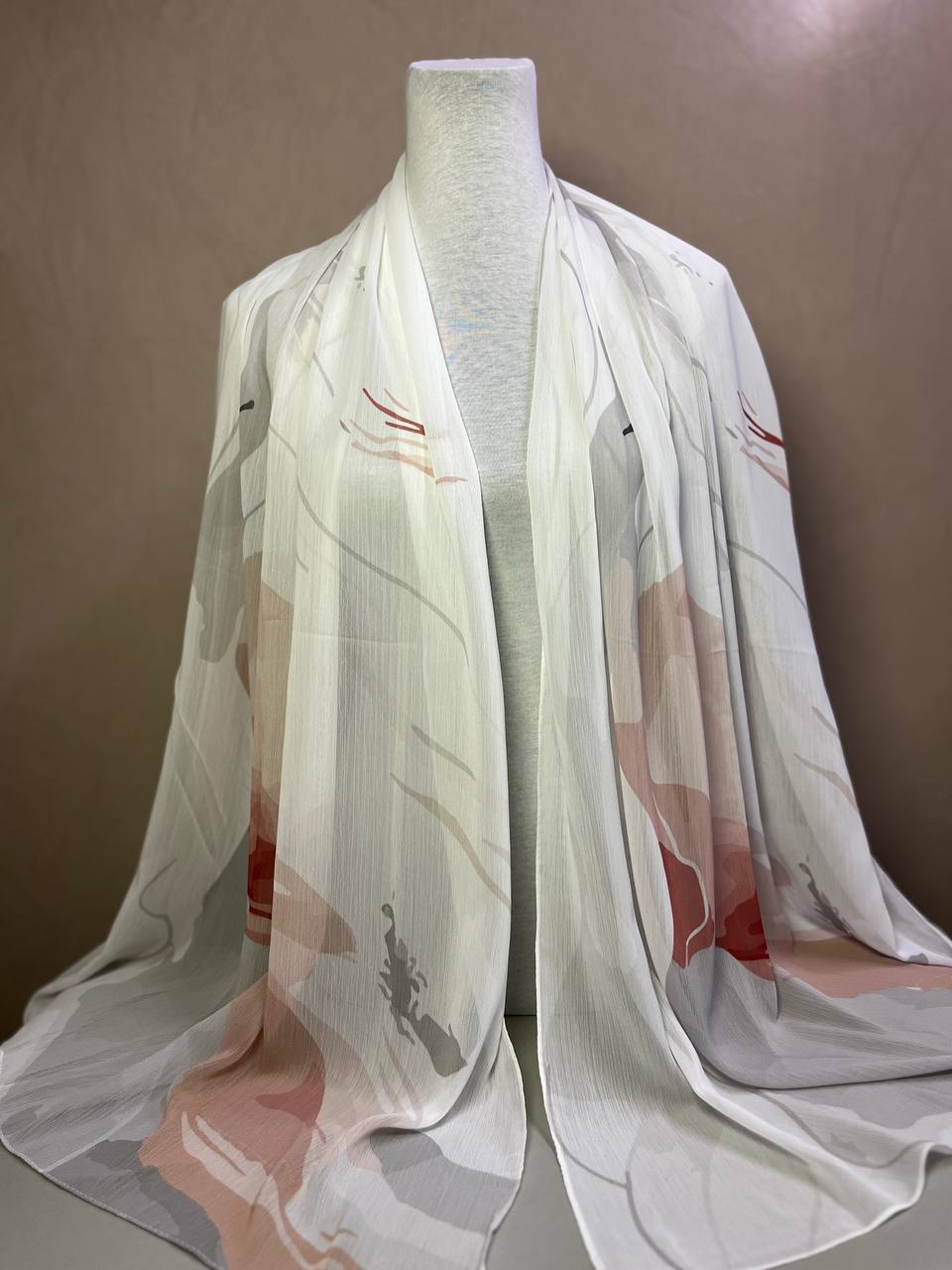 Crepon Hijab Mit Muster