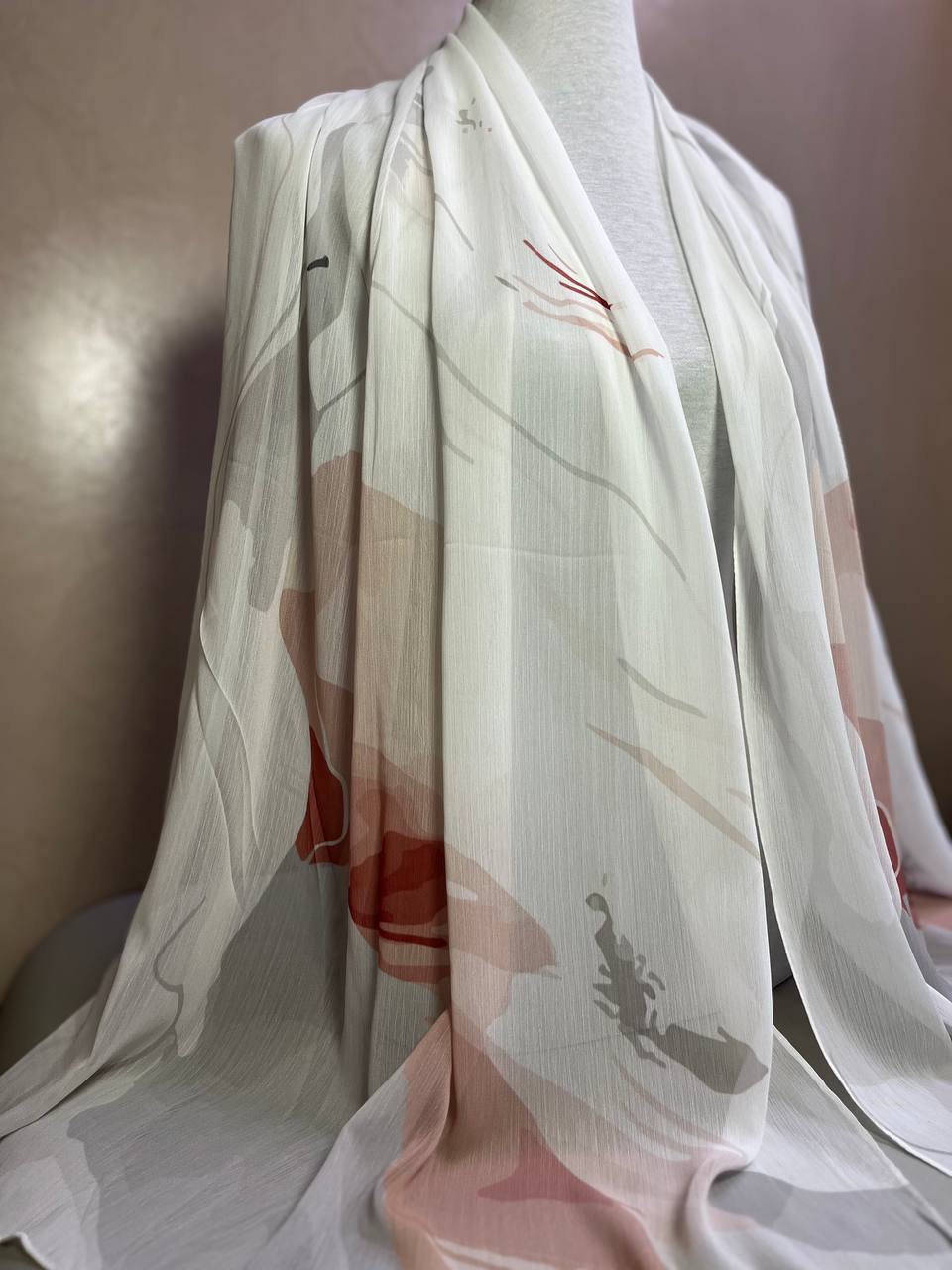 Crepon Hijab Mit Muster