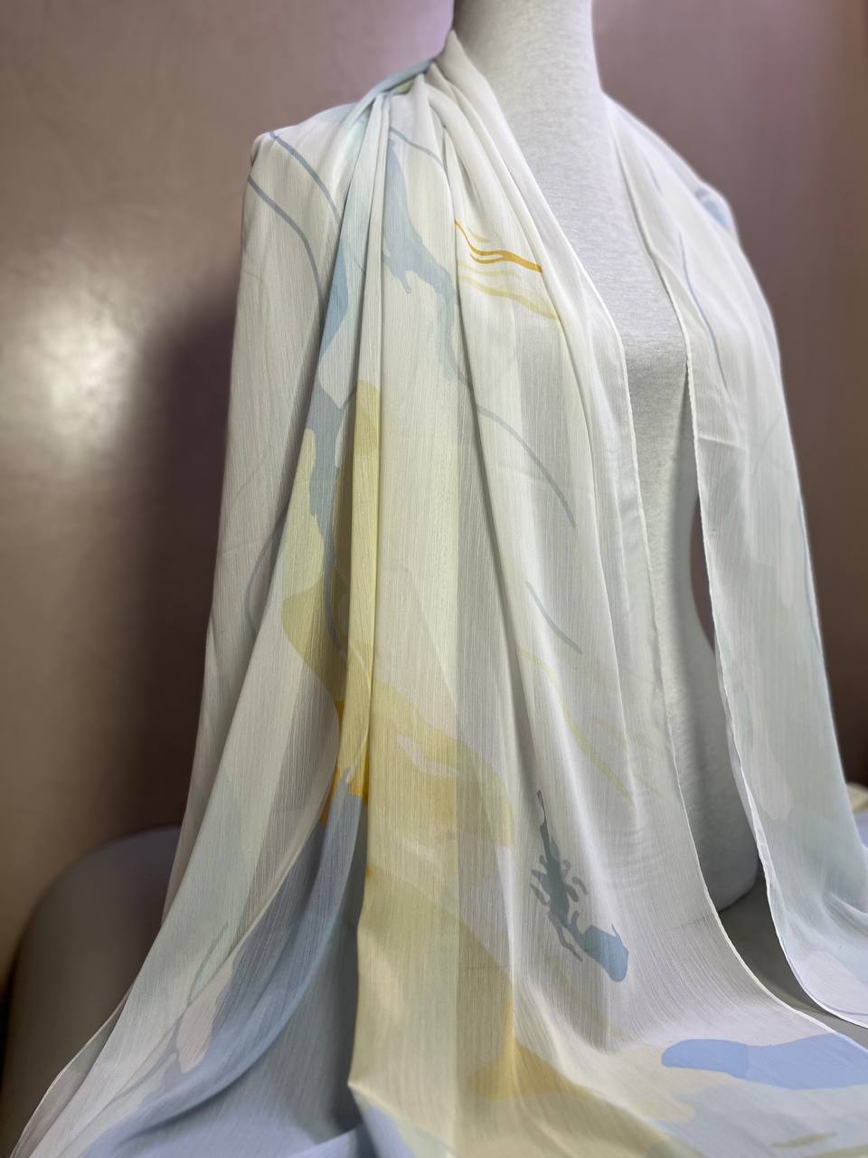 Crepon Hijab Mit Muster