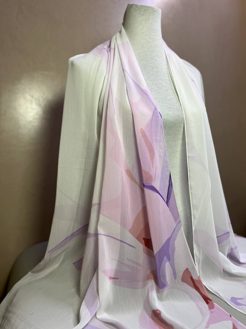 Crepon Hijab Mit Muster