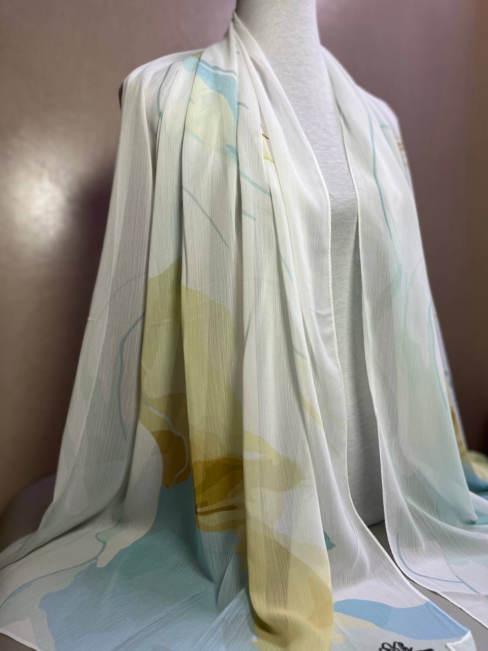 Crepon Hijab Mit Muster