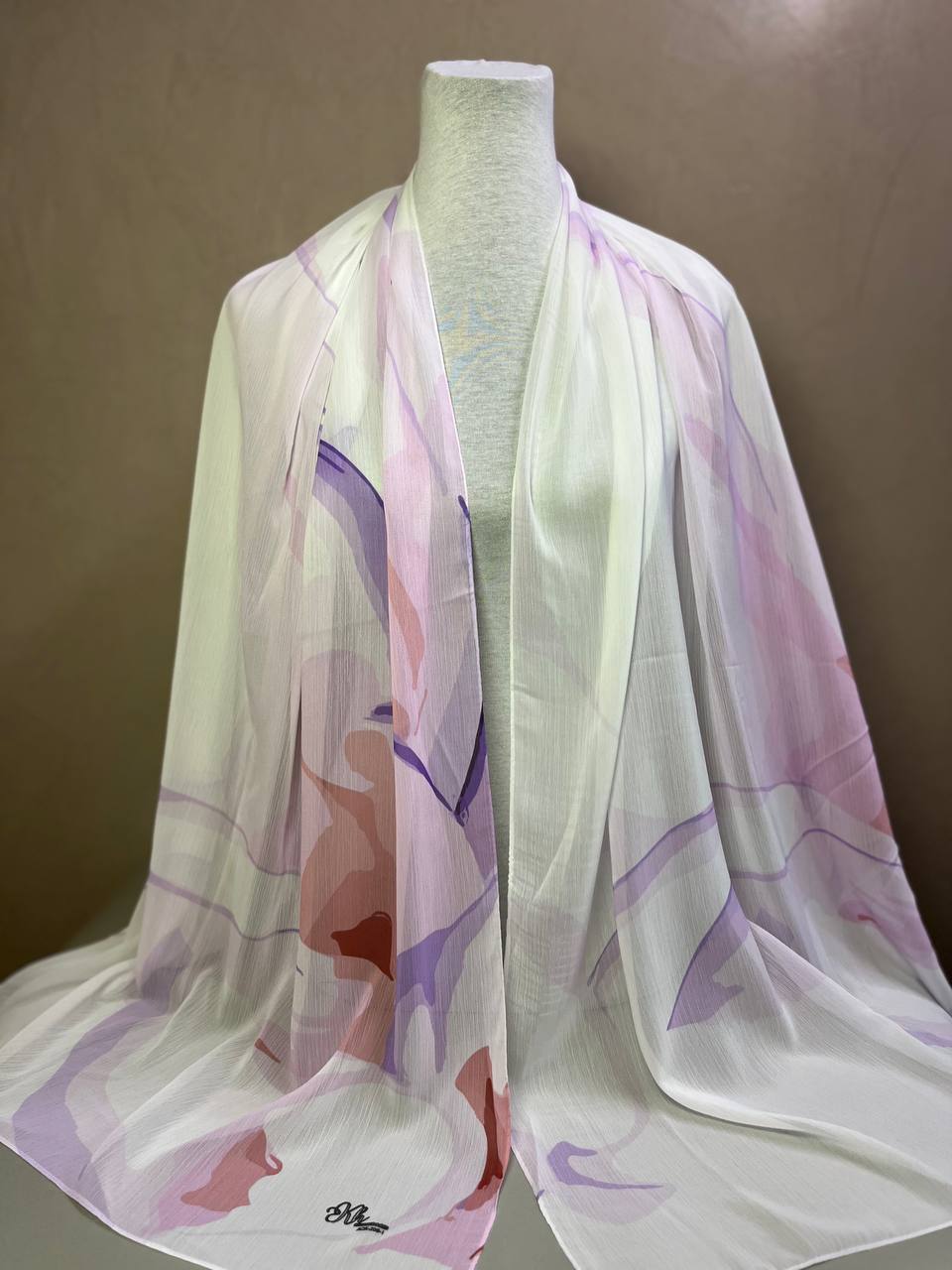 Crepon Hijab Mit Muster