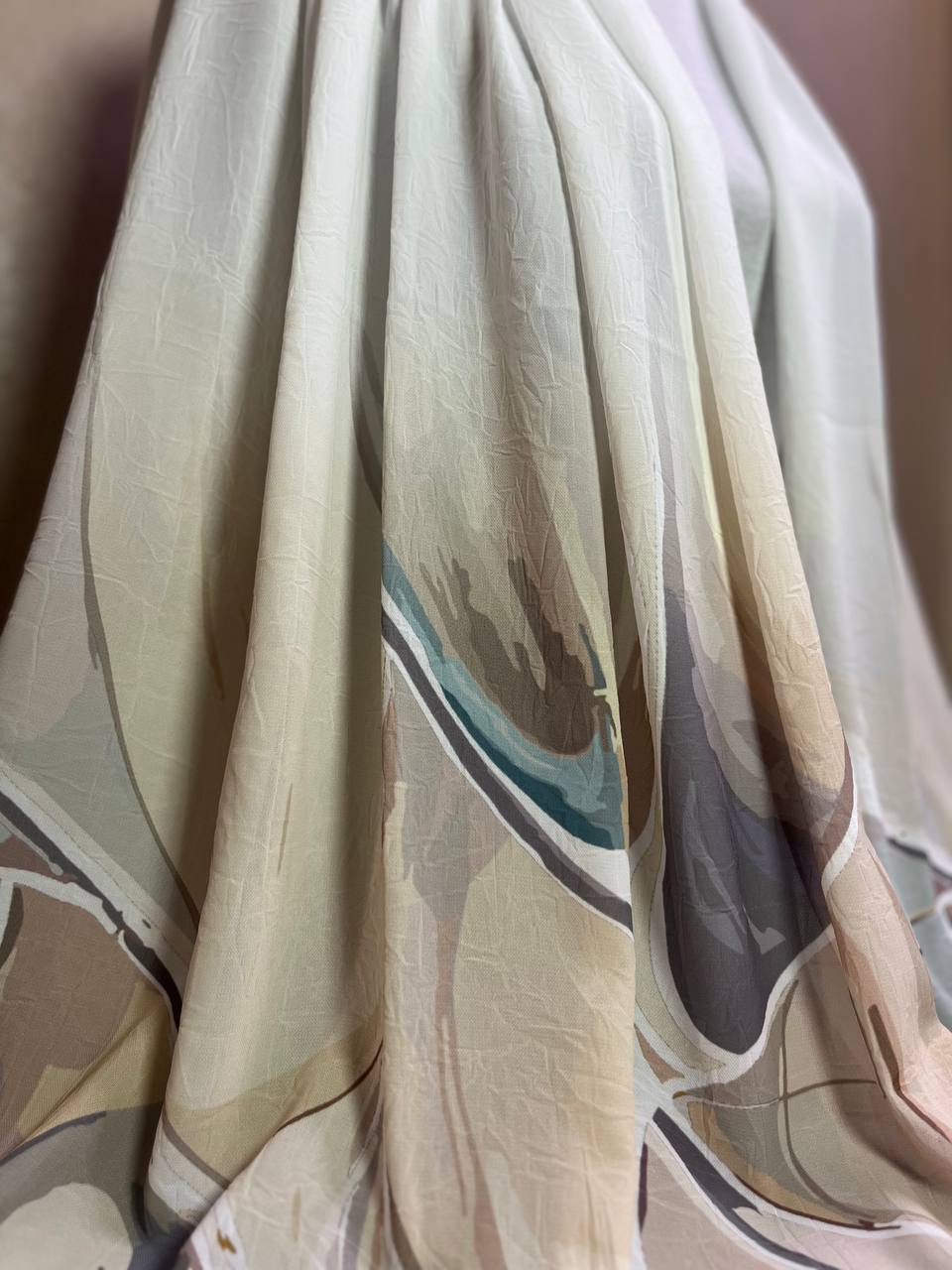 Chiffon Crash Mit Muster