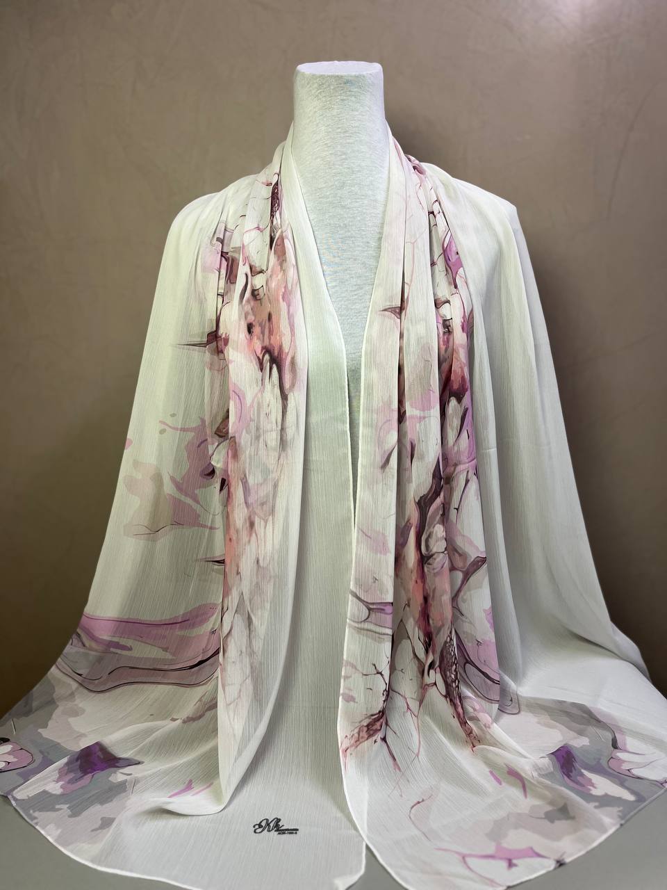Crepon Hijab Mit Muster