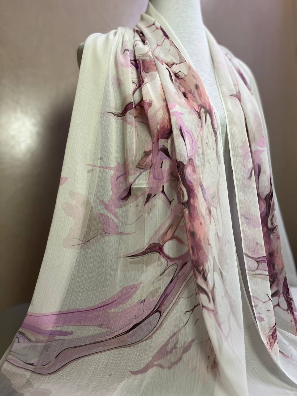 Crepon Hijab Mit Muster