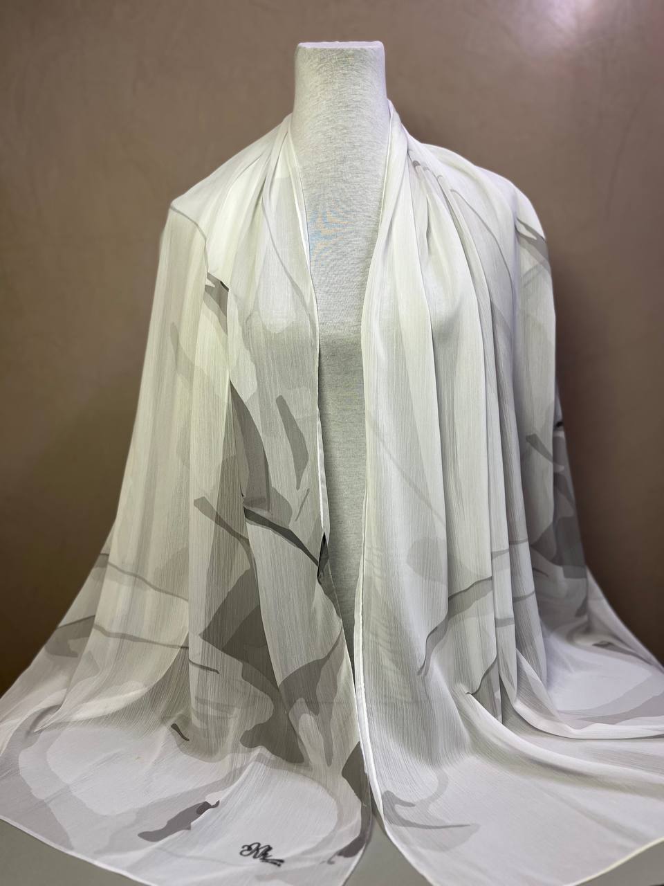 Crepon Hijab Mit Muster