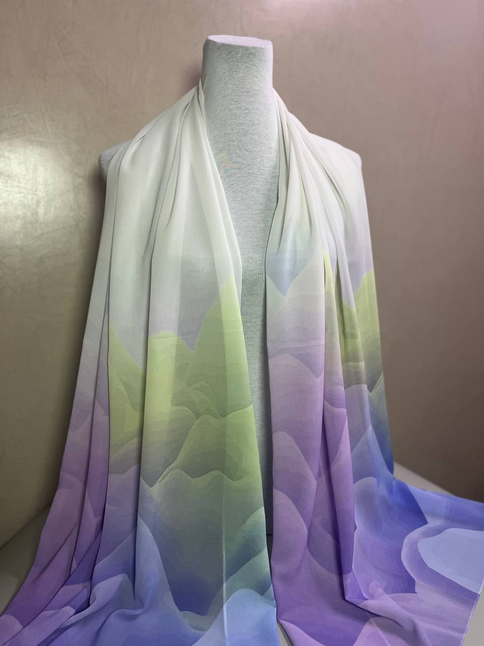 Chiffon Hijab Mit Muster