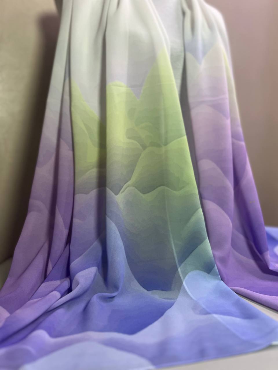 Chiffon Hijab Mit Muster