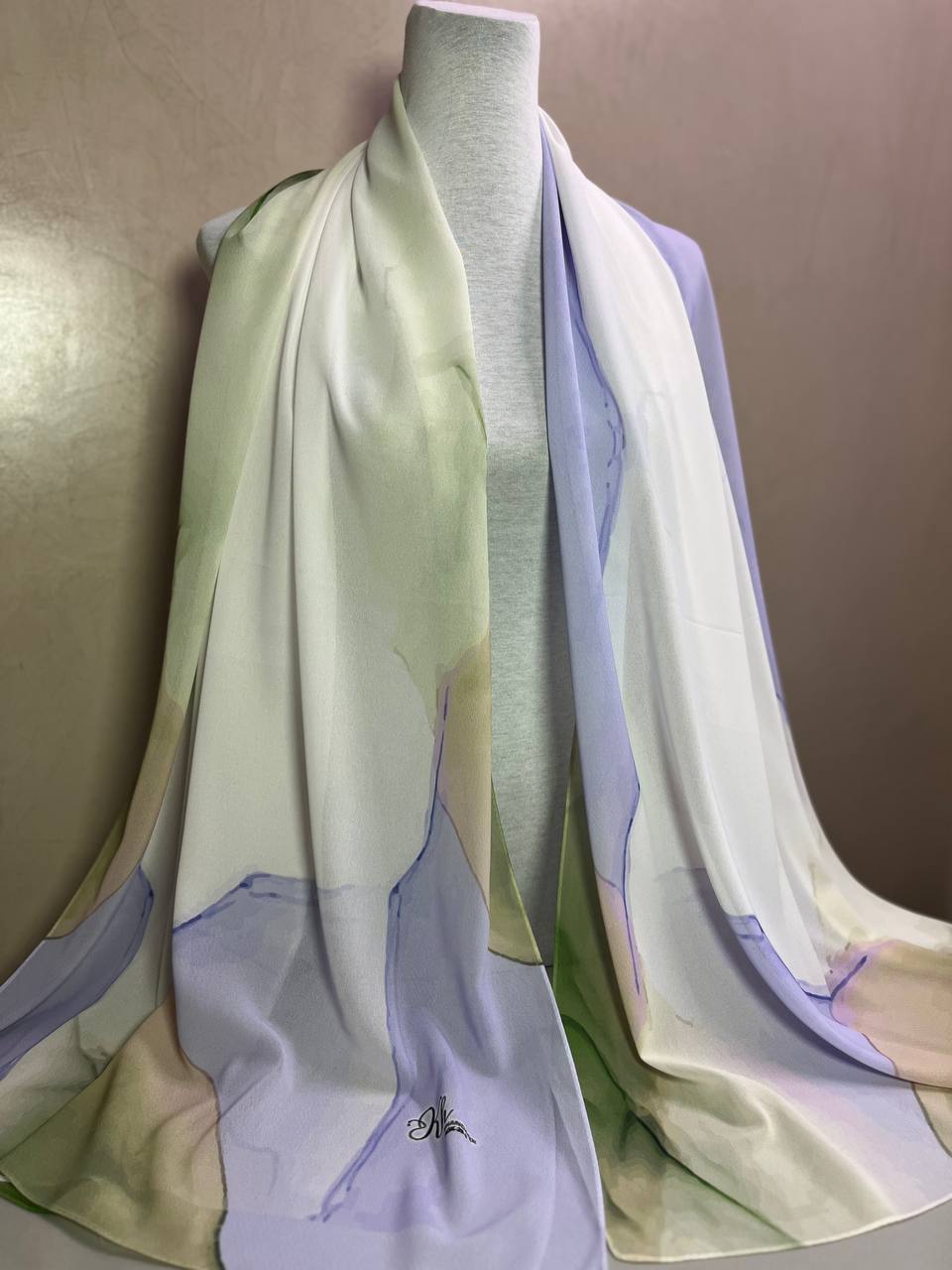 Chiffon Hijab Mit Muster