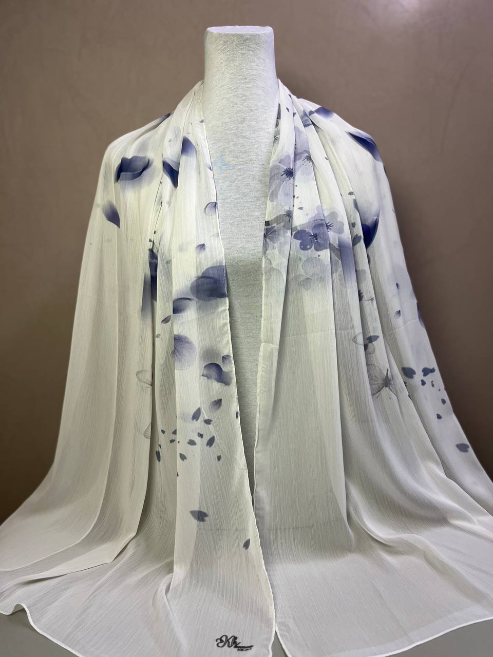 Crepon Hijab Mit Muster