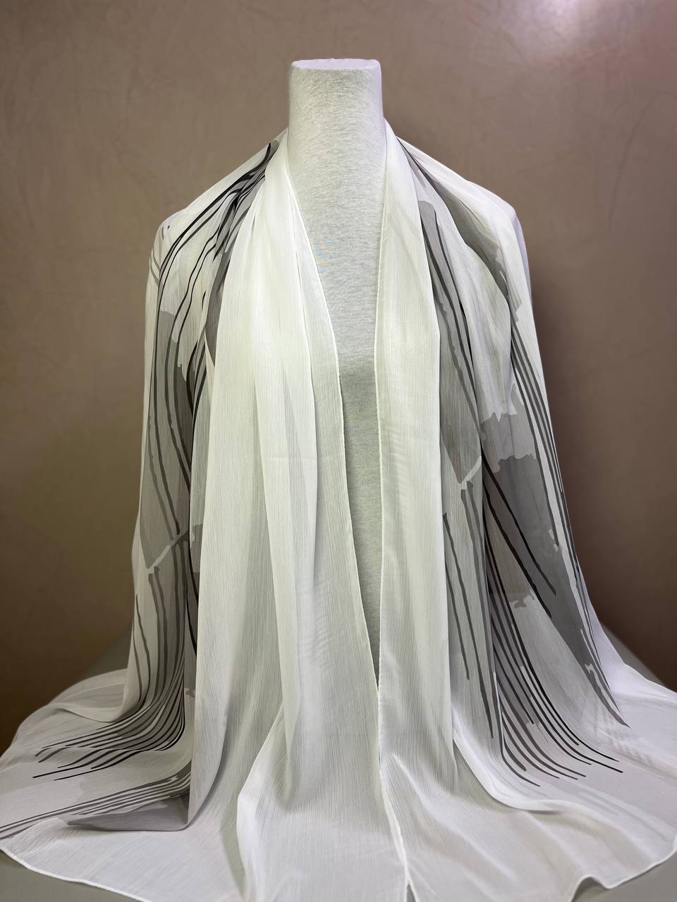 Crepon Hijab Mit Muster