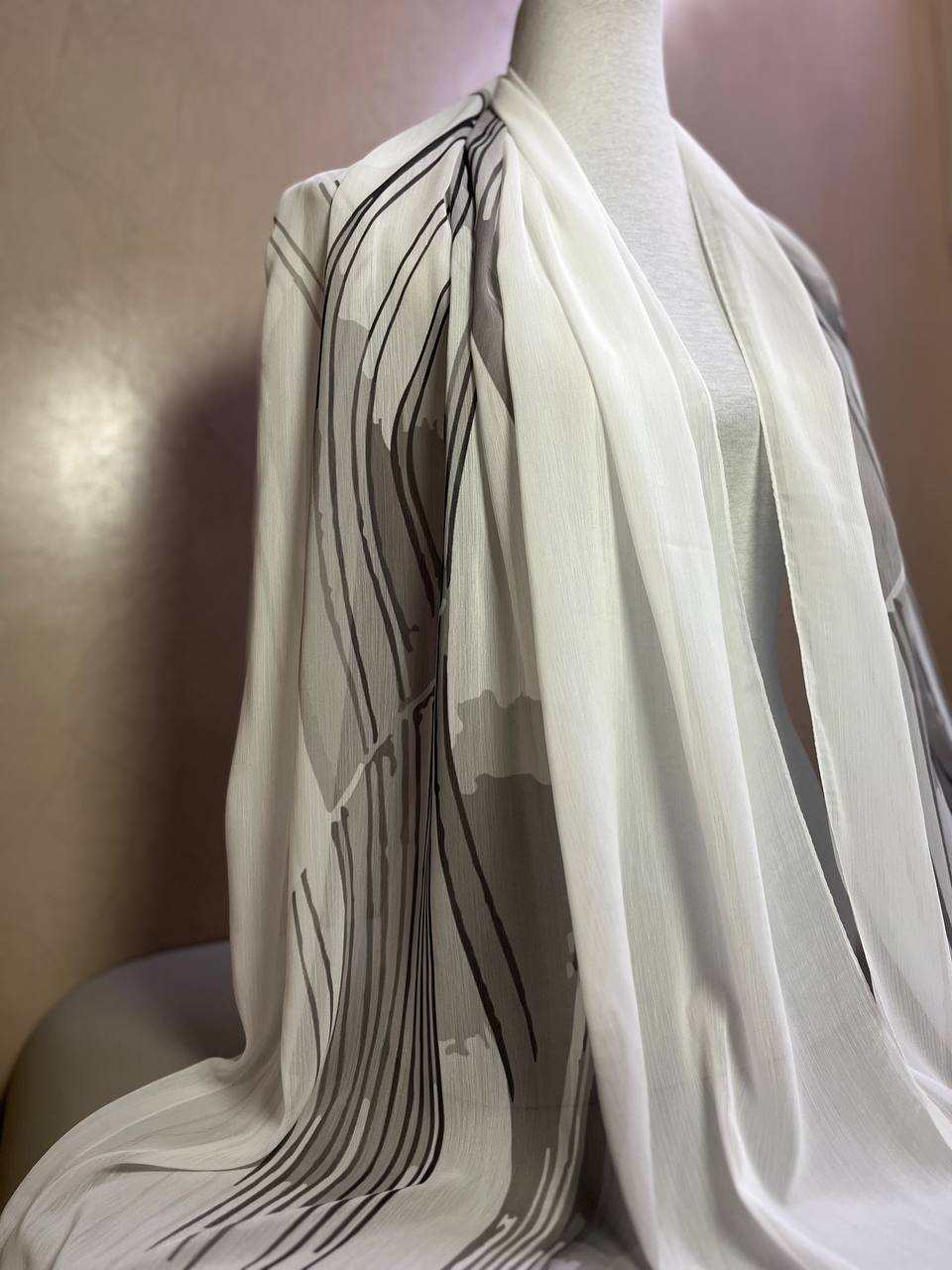 Crepon Hijab Mit Muster