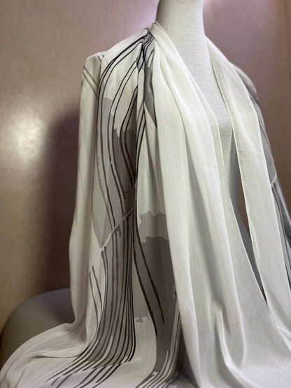 Crepon Hijab Mit Muster