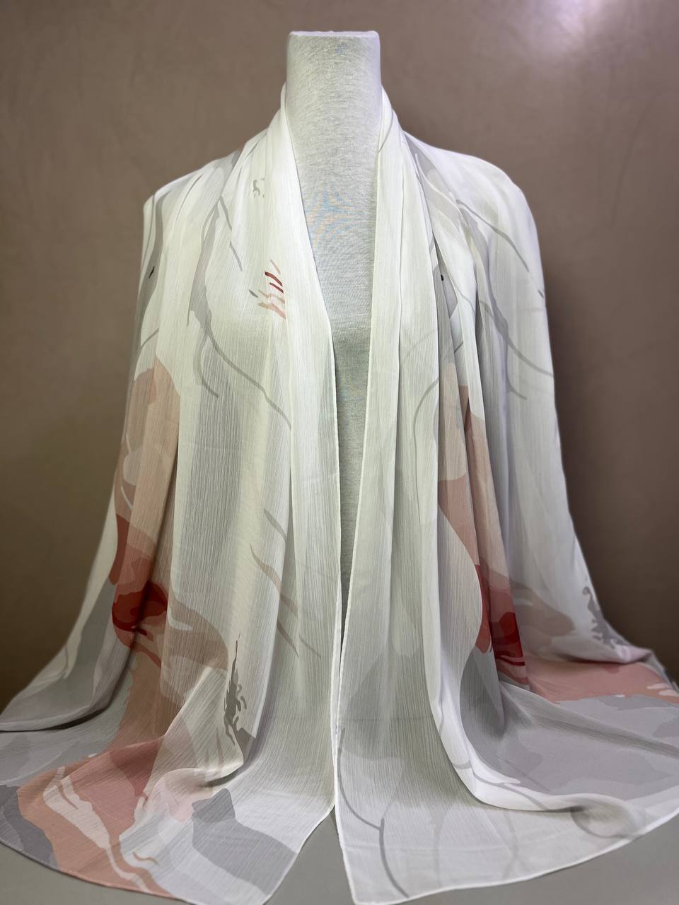 Crepon Hijab Mit Muster