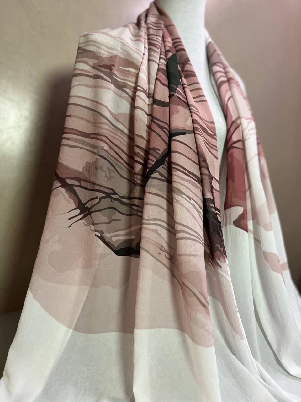 Chiffon Crash Mit Muster