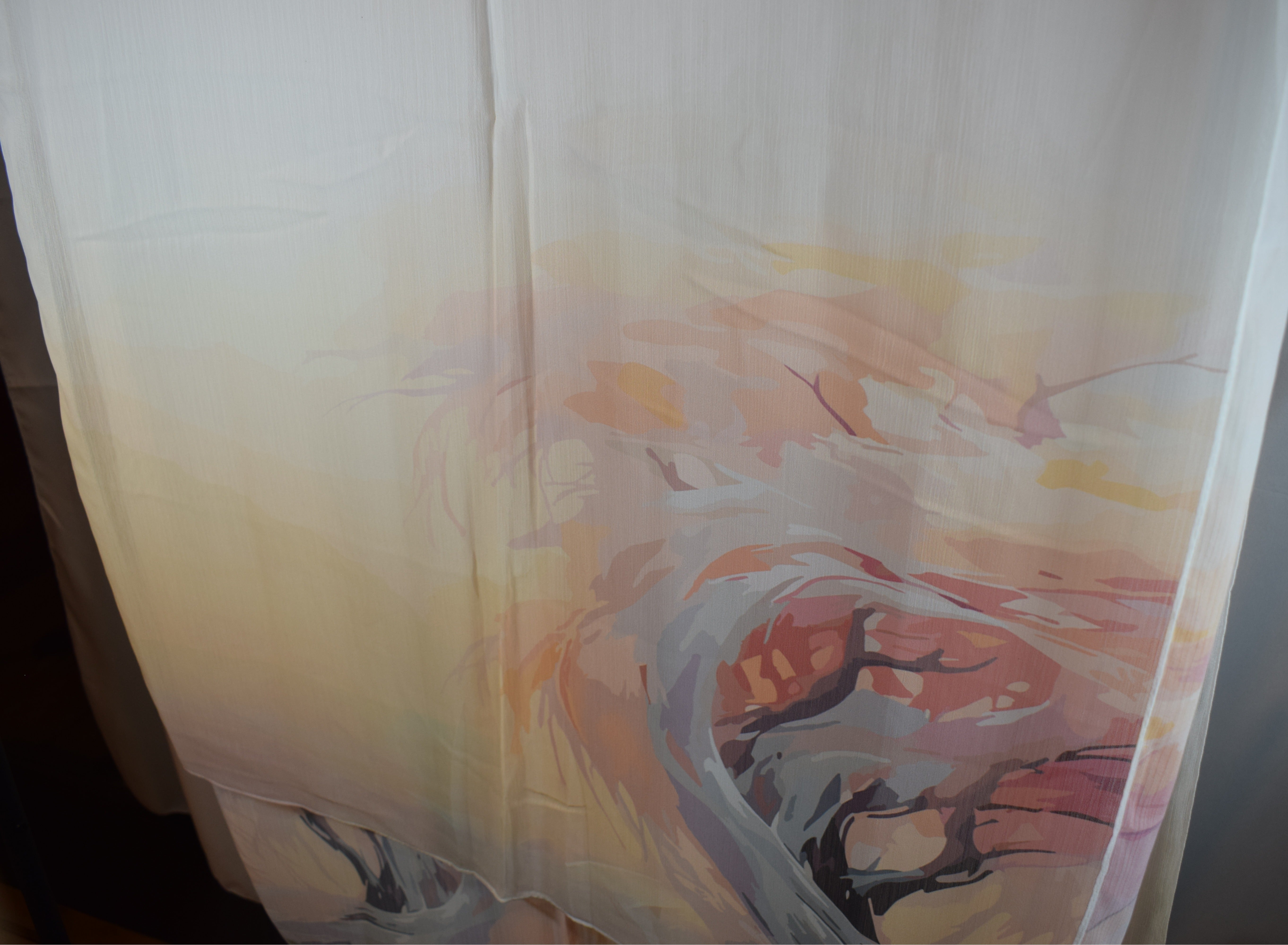 Crepon Hijab Mit Muster