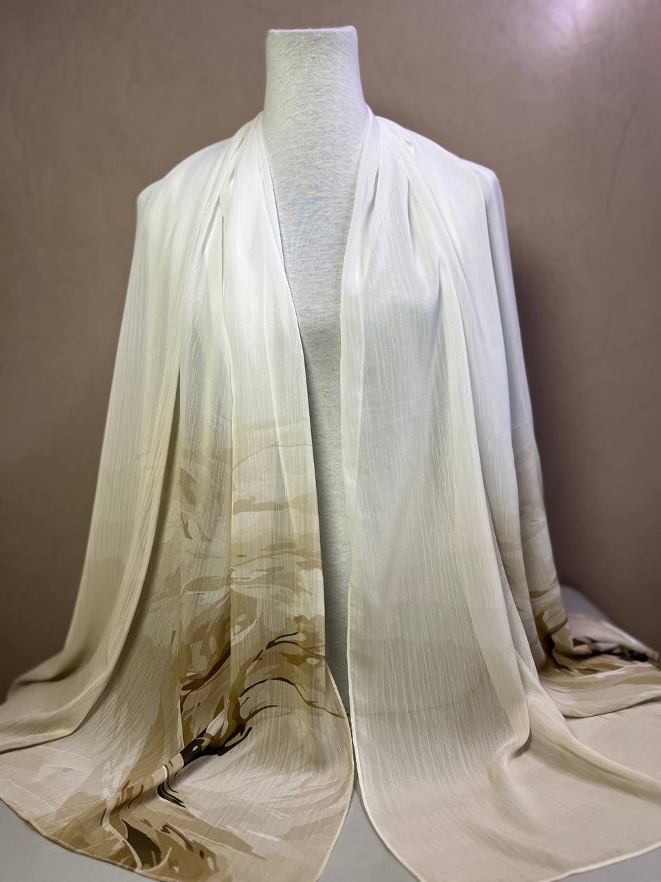 Crepon Hijab Mit Muster