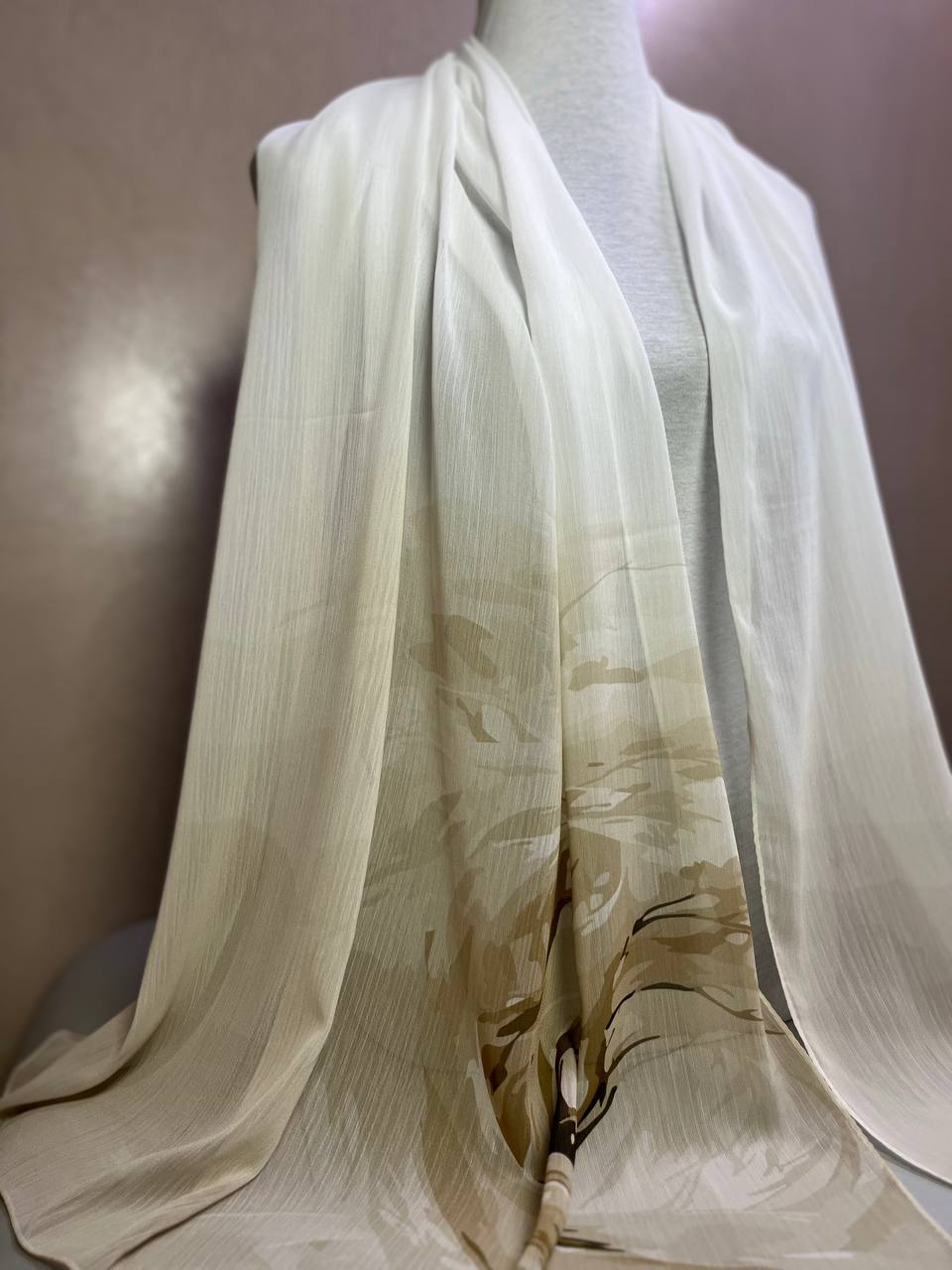 Crepon Hijab Mit Muster
